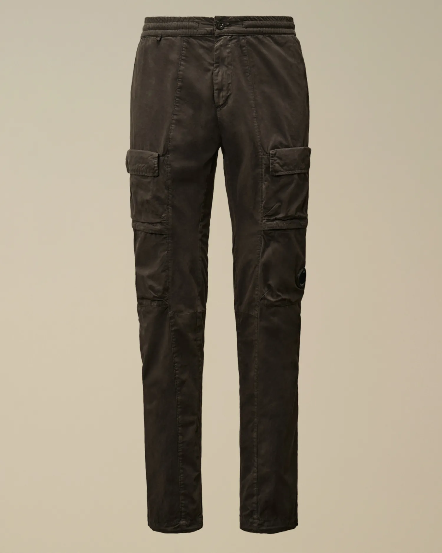 C.P. Company Pantaloni>Microreps Regular Cargo Pants Black Sand