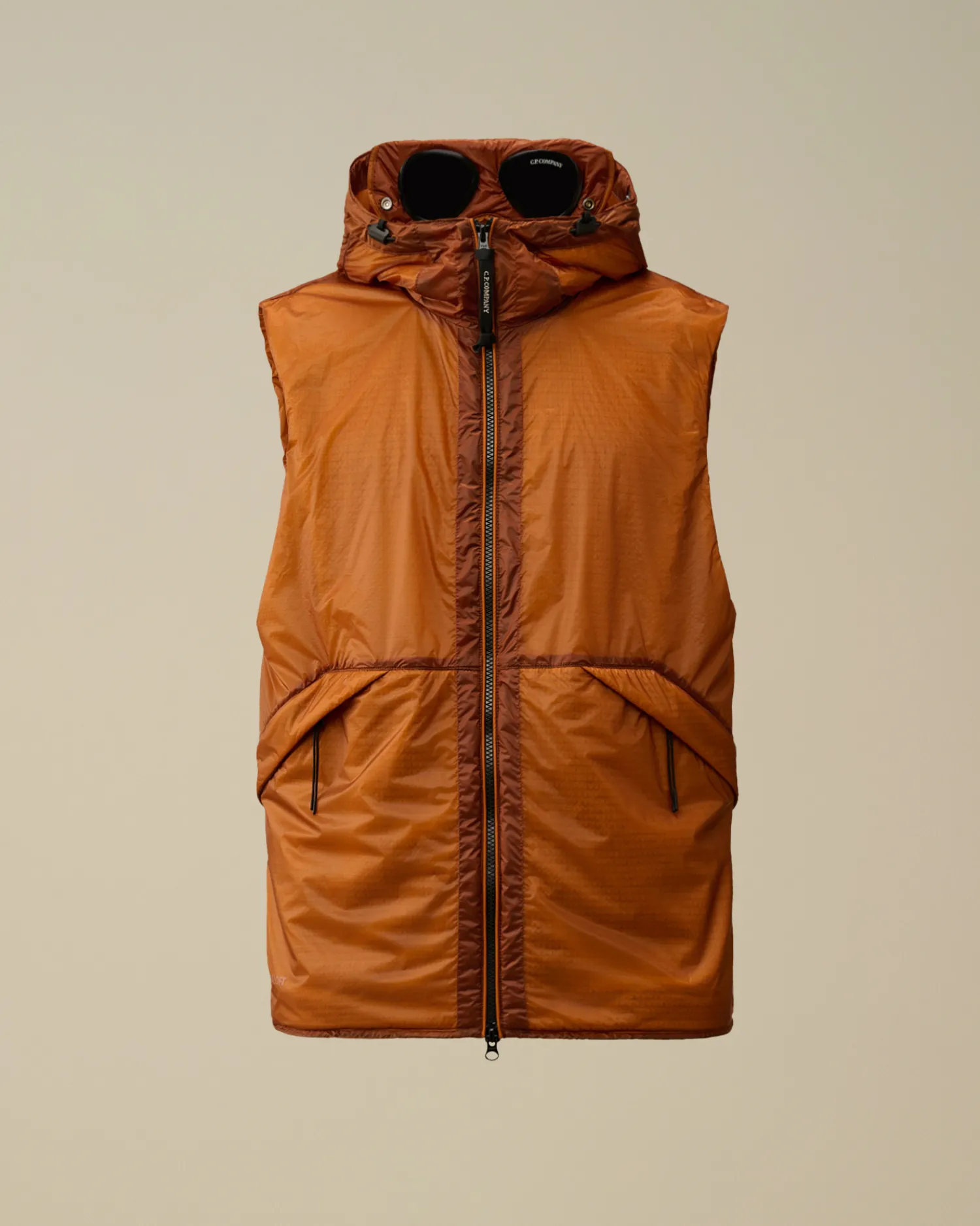 C.P. Company Giacche>Nada Shell Goggle Vest Bombay Brown