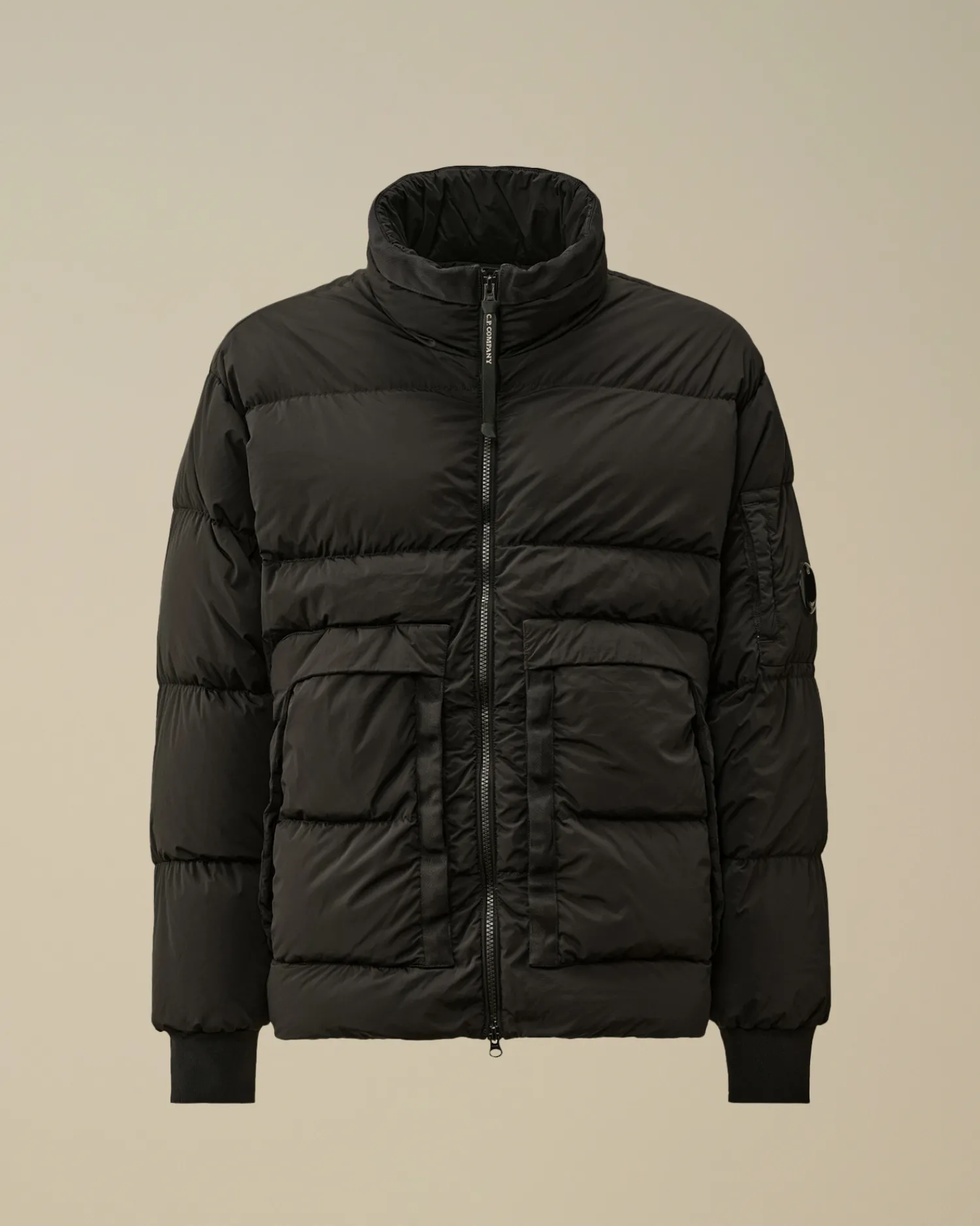 C.P. Company Giacche>Nycra-R Short Down Jacket Black