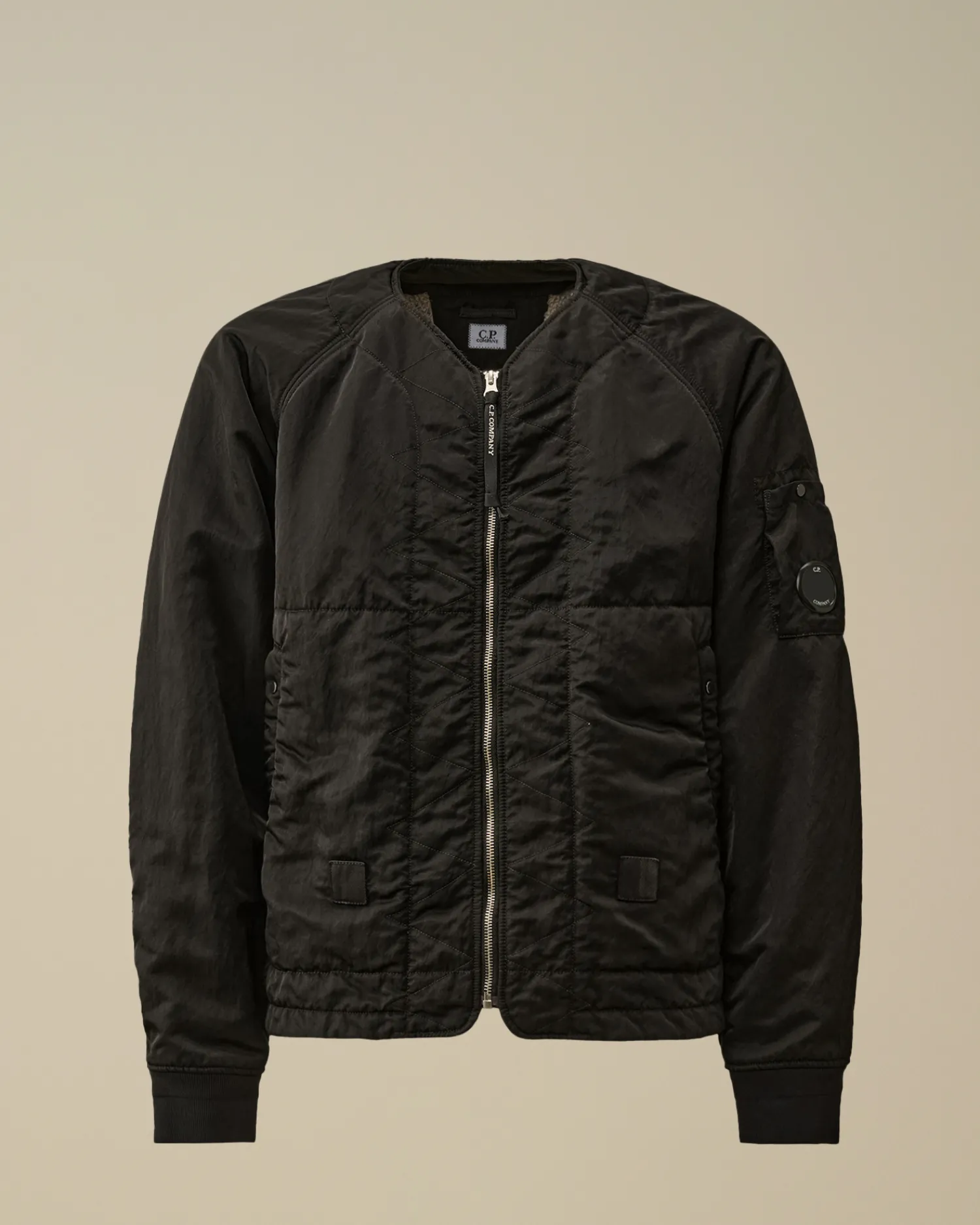 C.P. Company Giacche>Nylon B Lined Bomber Jacket Black