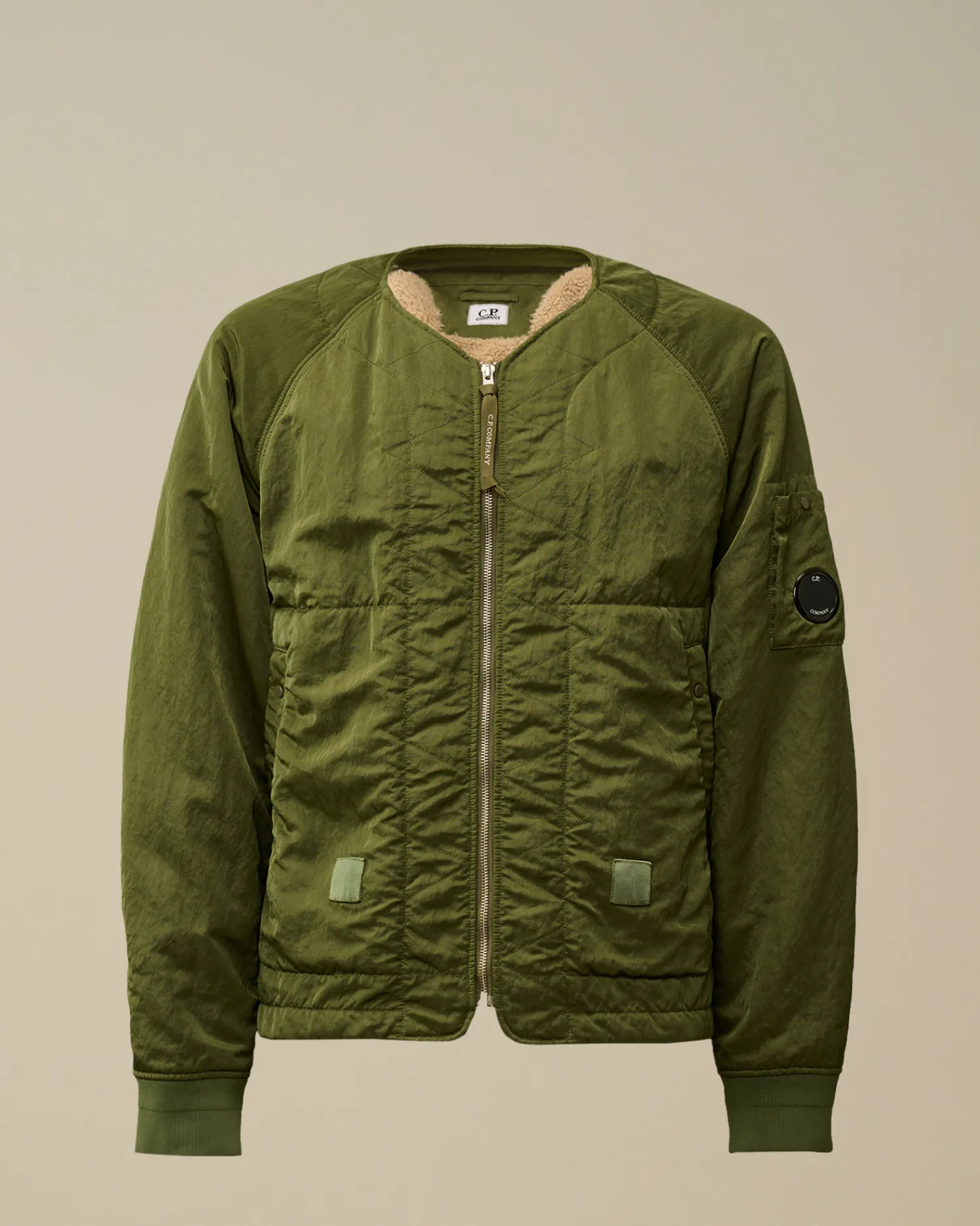 C.P. Company Giacche>Nylon B Lined Bomber Jacket Cypress – Green