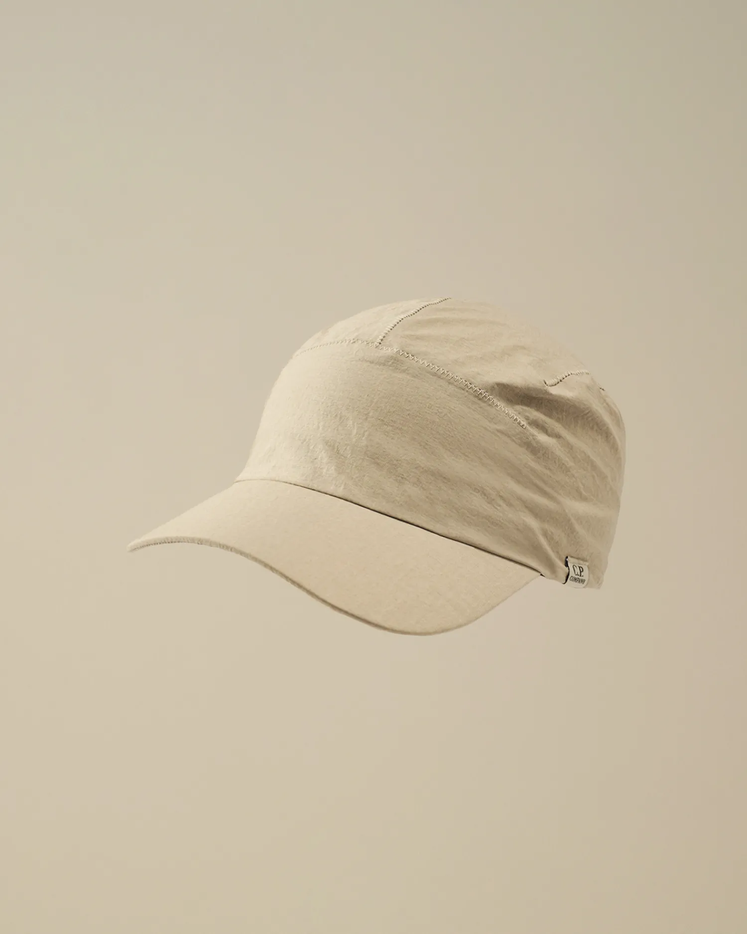 C.P. Company Cappelli>Plain Paper Touch Cap Vintage Khaki – Beige