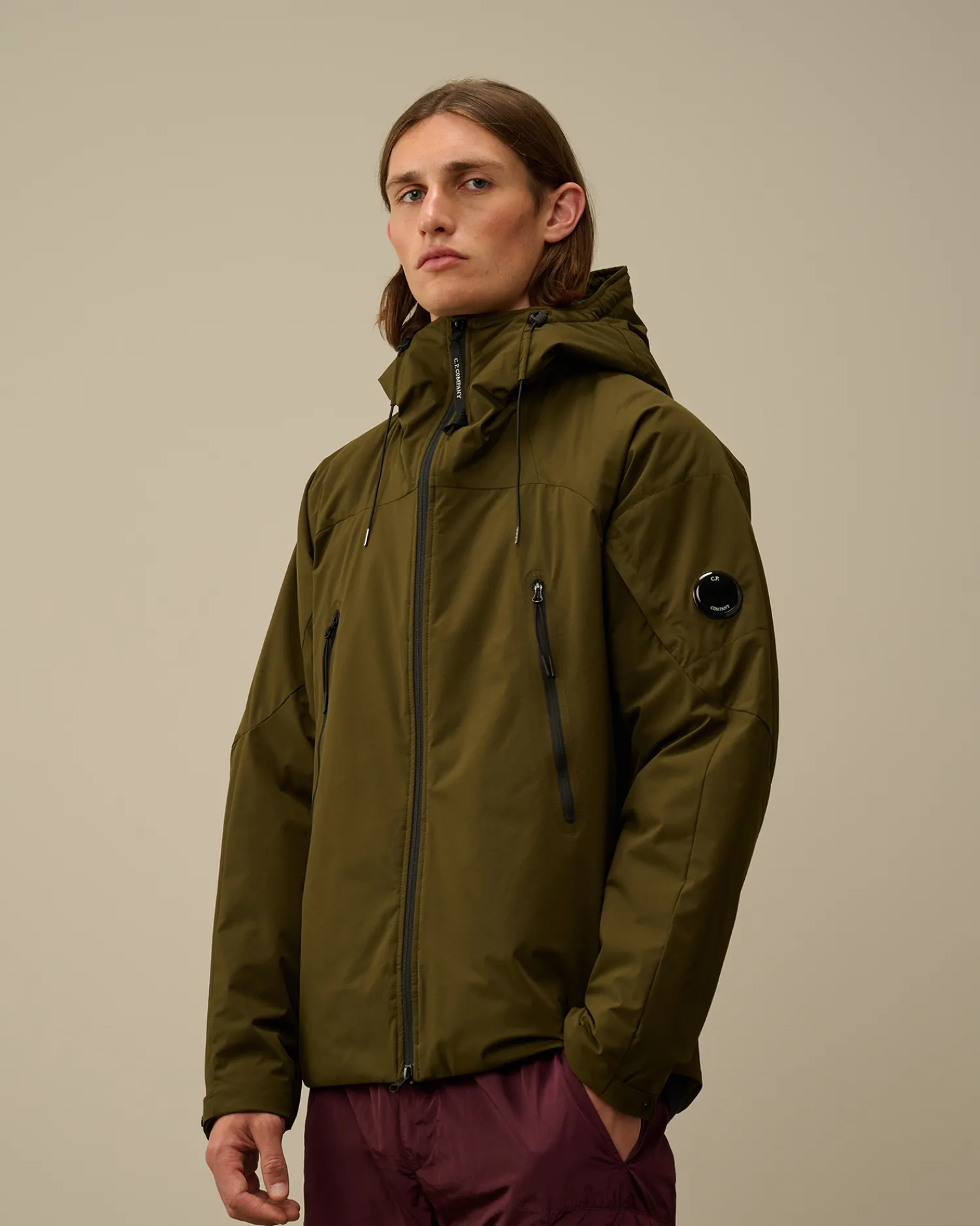 C.P. Company Giacche>Pro-Tek Hooded Padded Jacket Ivy Green