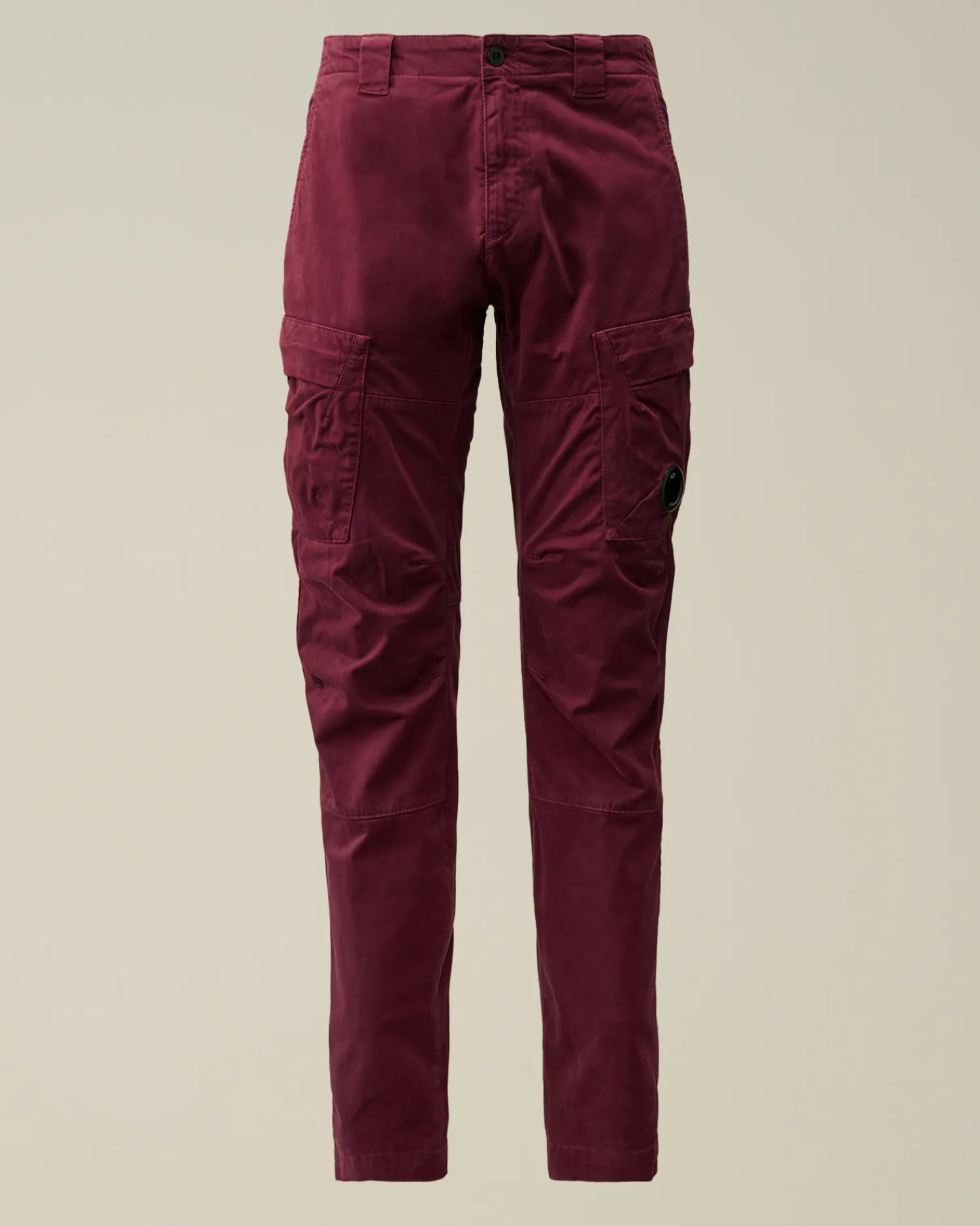 C.P. Company Pantaloni>Stretch Sateen Ergonomic Lens Cargo Pants Potent Purple