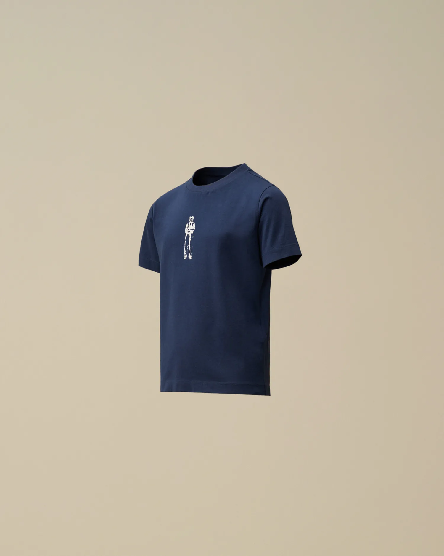 C.P. Company Abbigliamento 2-3 Anni>U16 Cotton Jersey 30/1 British Sailor Logo T-Shirt Estate Blue