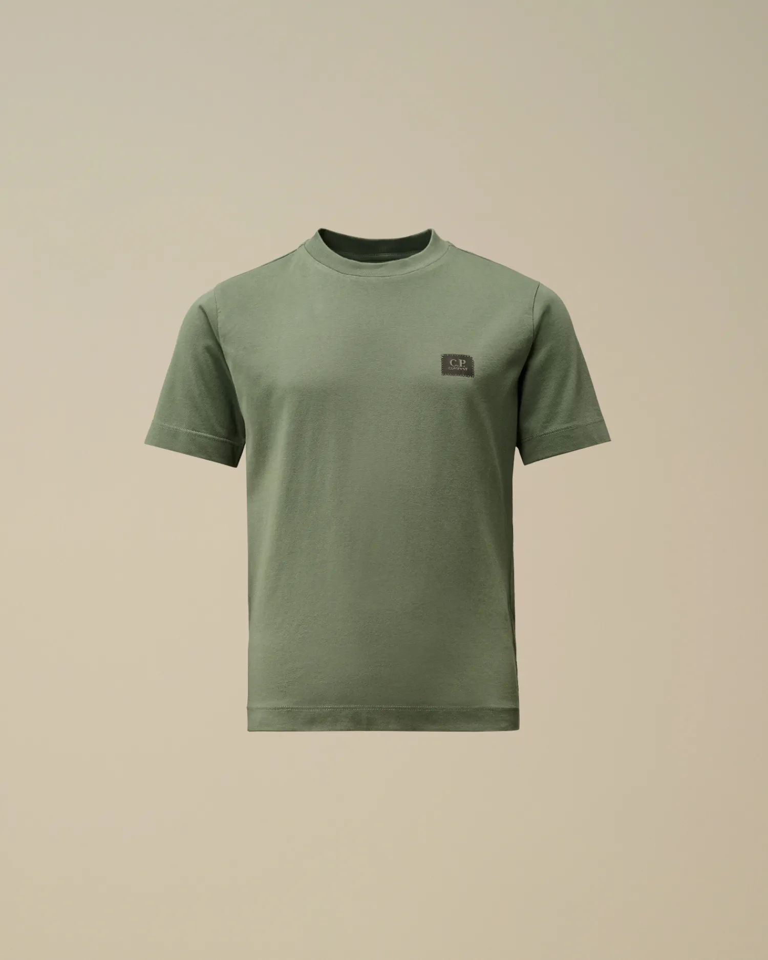 C.P. Company Abbigliamento 4-8 Anni>U16 Cotton Jersey 30/1 Logo T-Shirt Artichoke Green