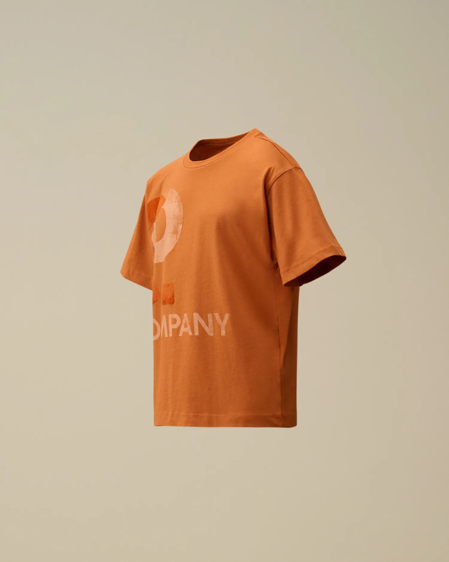 C.P. Company Abbigliamento 4-8 Anni>U16 Cotton Jersey 30/1 Maxi Logo T-Shirt Bombay Brown