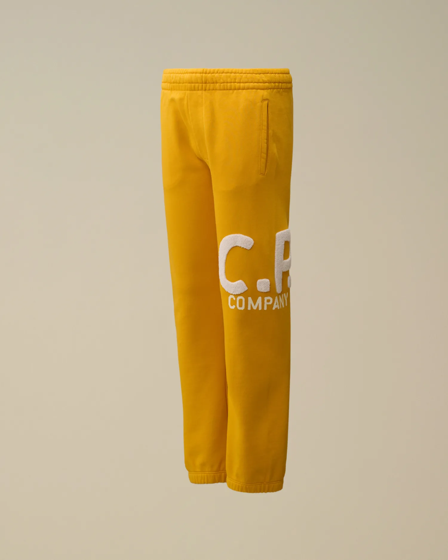 C.P. Company Abbigliamento 10-14 Anni>U16 Diagonal Fleece Big Logo Sweatpants Golden Rod - Yellow