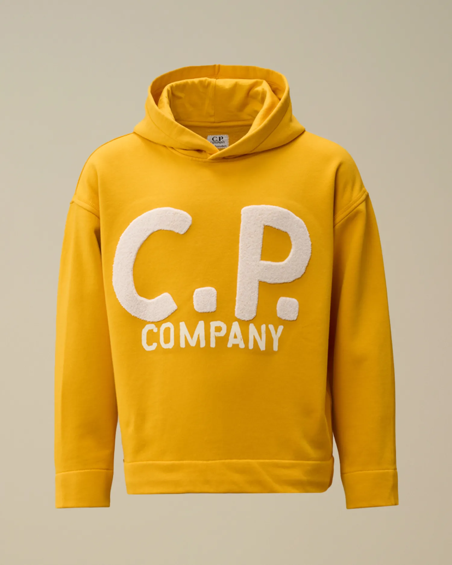 C.P. Company Abbigliamento 10-14 Anni>U16 Diagonal Fleece Boxy Hooded Sweatshirt Golden Rod - Yellow