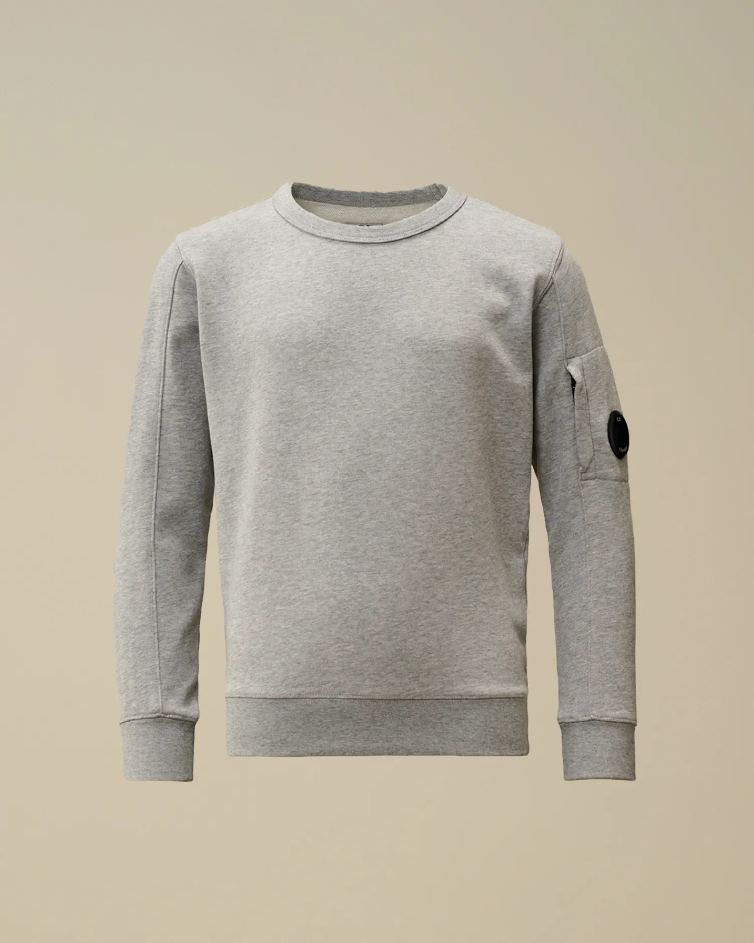 C.P. Company Abbigliamento 10-14 Anni>U16 Diagonal Fleece Lens Crew Neck Sweatshirt Grey Melange