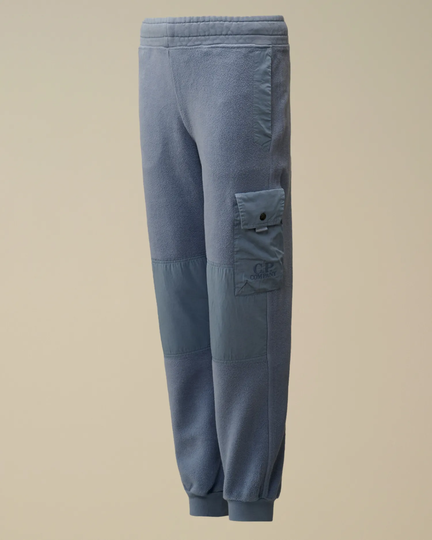 C.P. Company Abbigliamento 10-14 Anni>U16 Diagonal Fleece Mixed Cargo Sweatpants Flint Stone – Blue