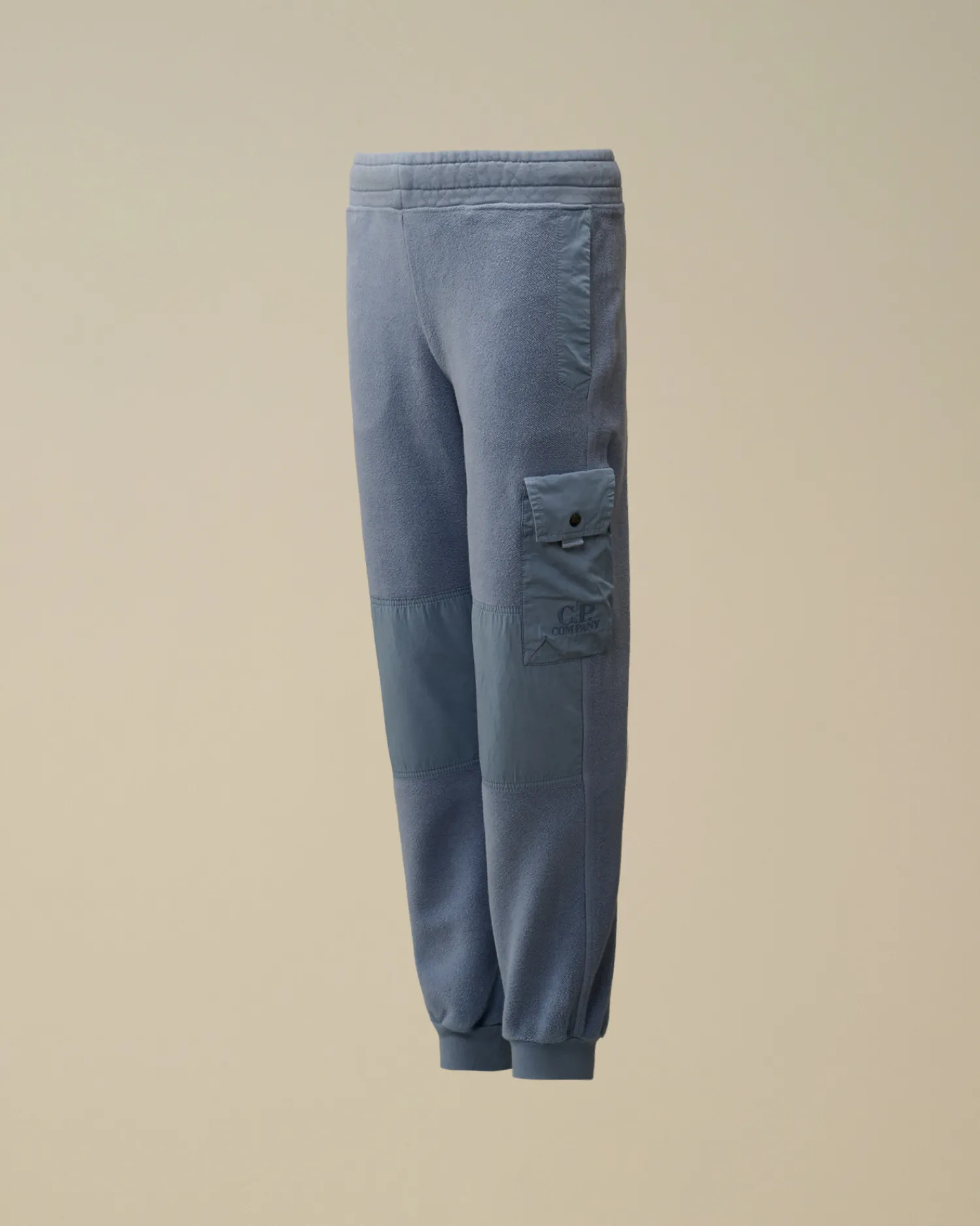 C.P. Company Abbigliamento 4-8 Anni>U16 Diagonal Fleece Mixed Cargo Sweatpants Flint Stone – Blue