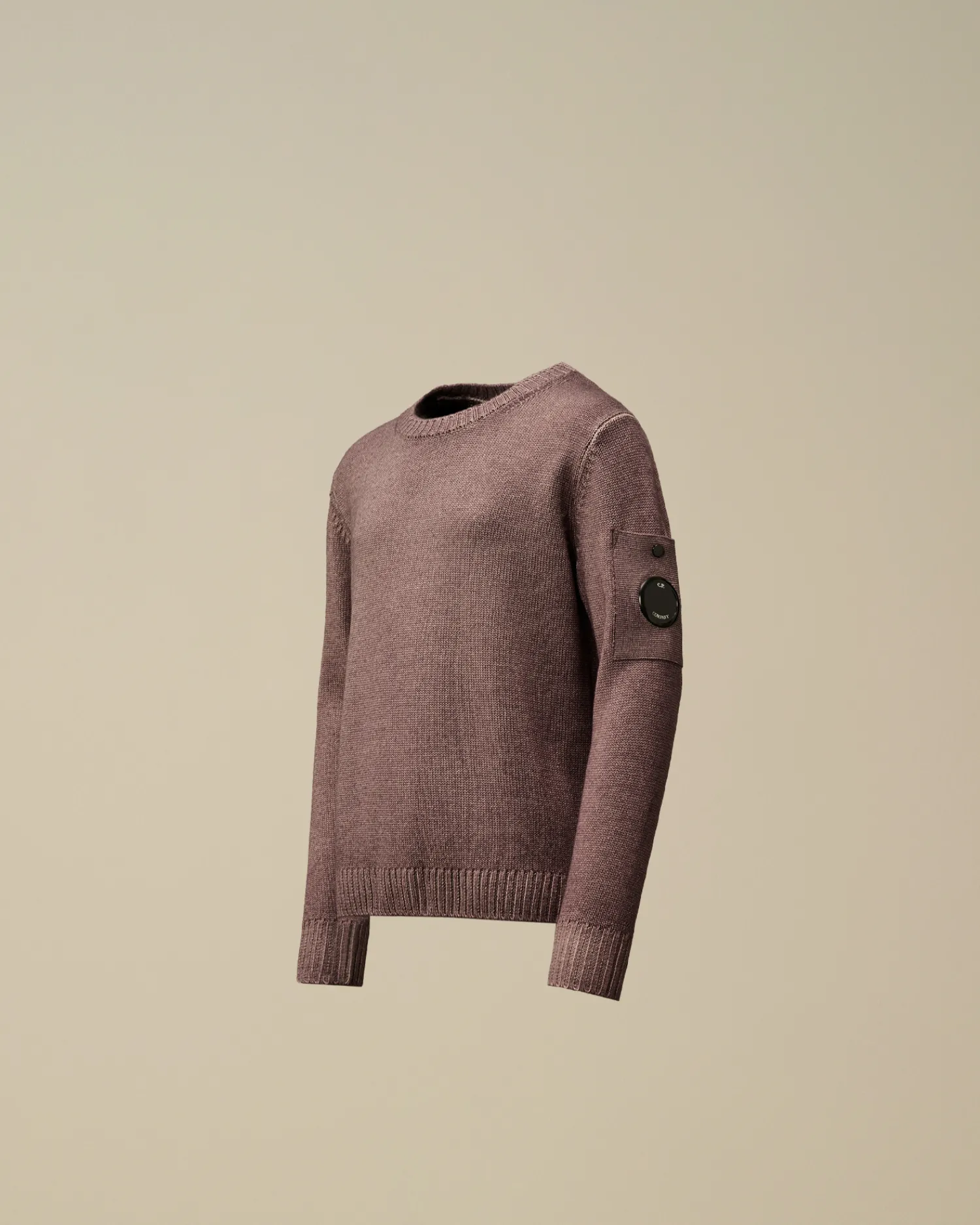 C.P. Company Abbigliamento 4-8 Anni>U16 Fast Dyed Merino Wool 7 Gauge Crew Neck Knit Purple Dove