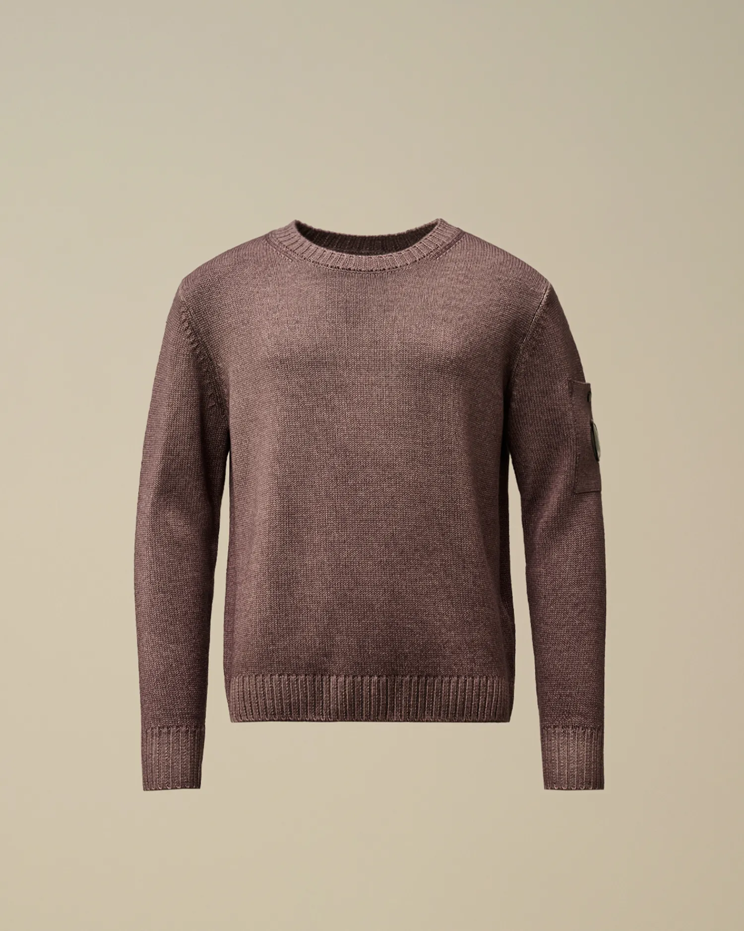 C.P. Company Abbigliamento 10-14 Anni>U16 Fast Dyed Merino Wool 7 Gauge Crew Neck Knit Purple Dove