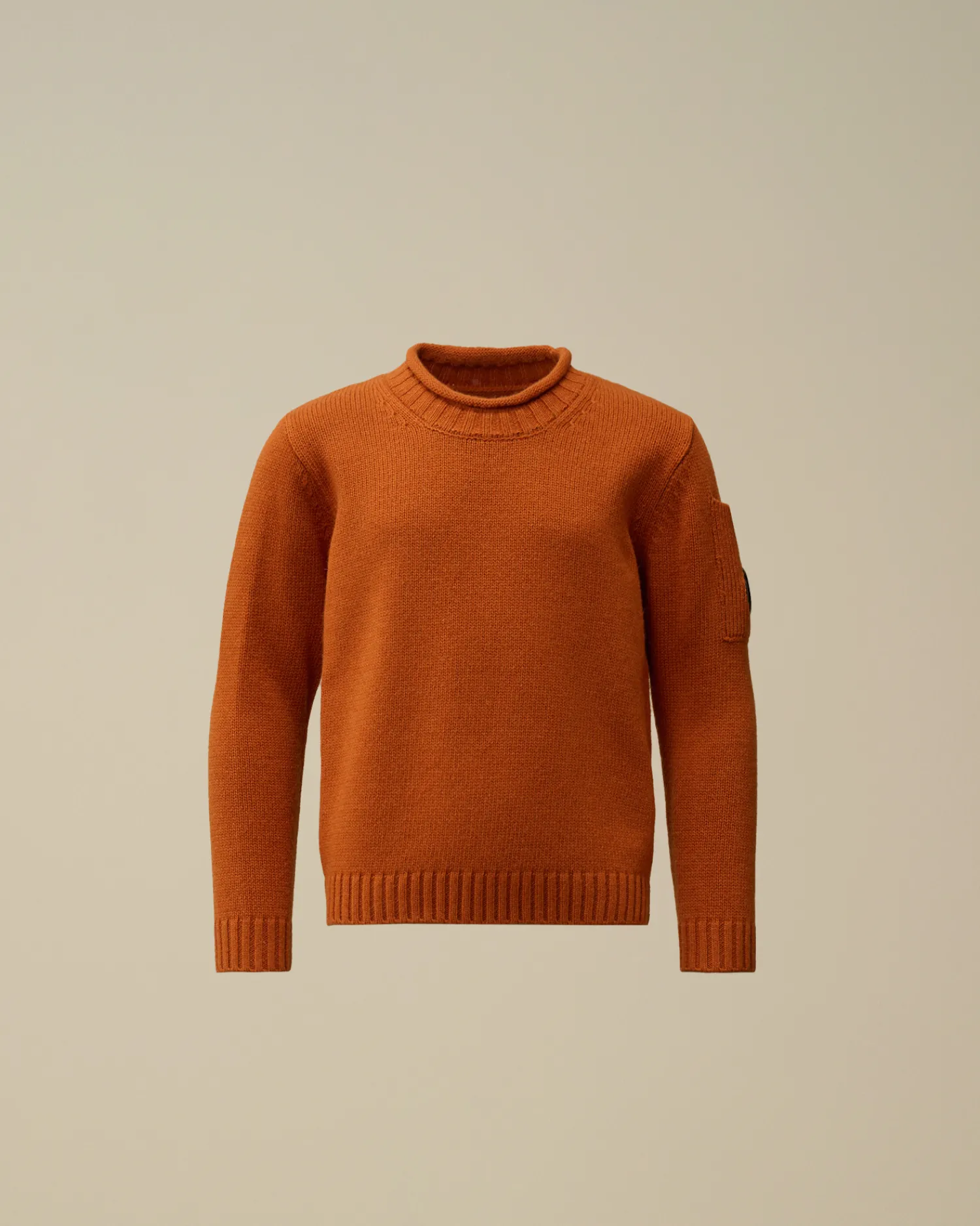 C.P. Company Abbigliamento 4-8 Anni>U16 Lambswool Lens Crew Neck Knit Bombay Brown